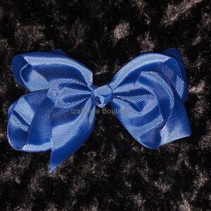 Navy Blue 6" Boutique Bow  -kids-  (2)  4B2915  Handmade NWT Boutique